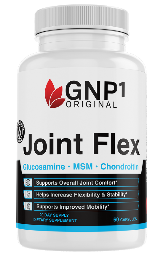 مكملات العافية الغذائية Joint Flex، تدعم راحة المفاصل بشكل عام، وتساعد على زيادة المرونة والاستقرار، وتدعم تحسين القدرة على الحركة