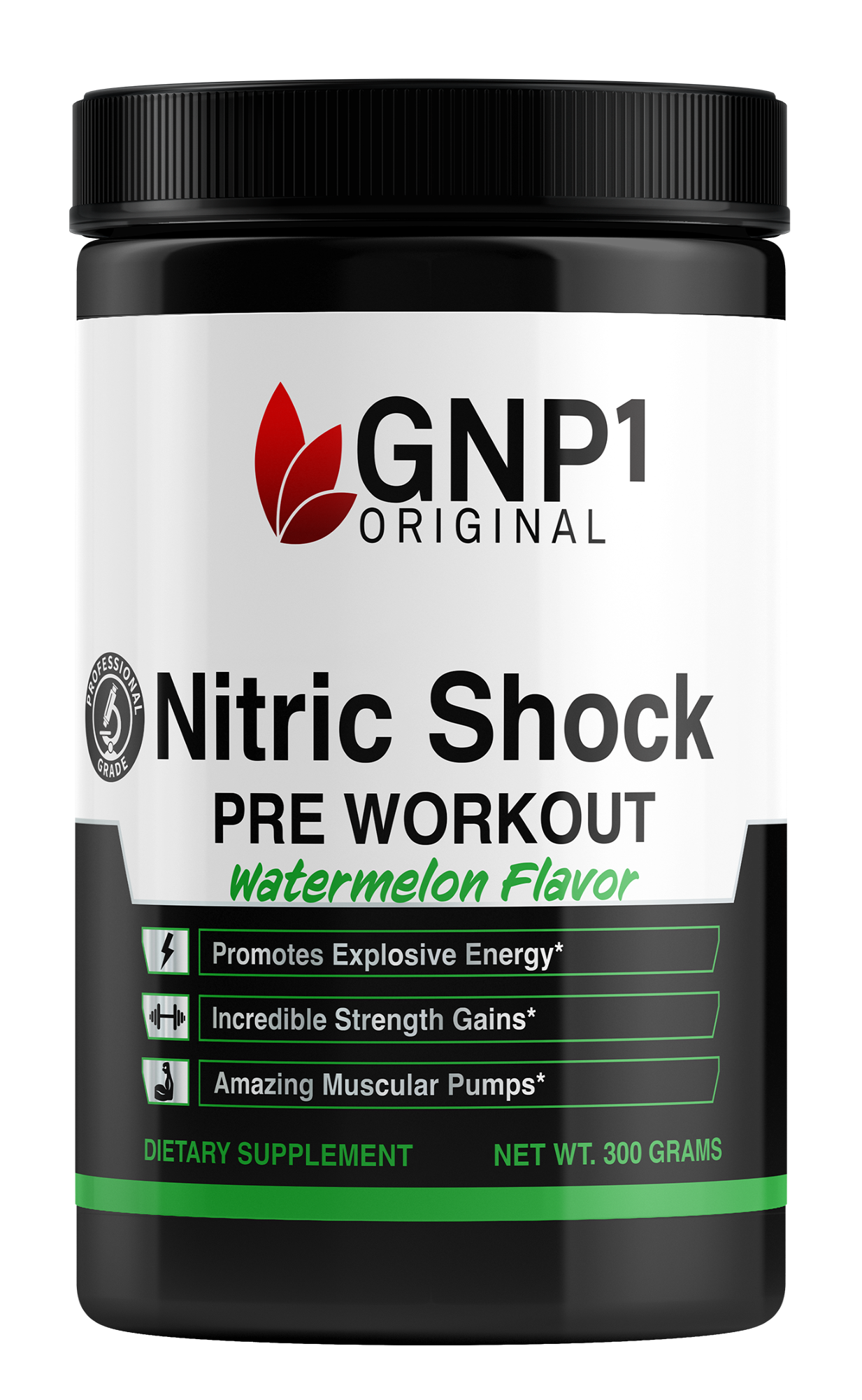 تركيبة نباتية من Nitric Shock Pre-Workout Nutraceuticals، تعزز الطاقة المتفجرة، ومضخات عضلية مذهلة