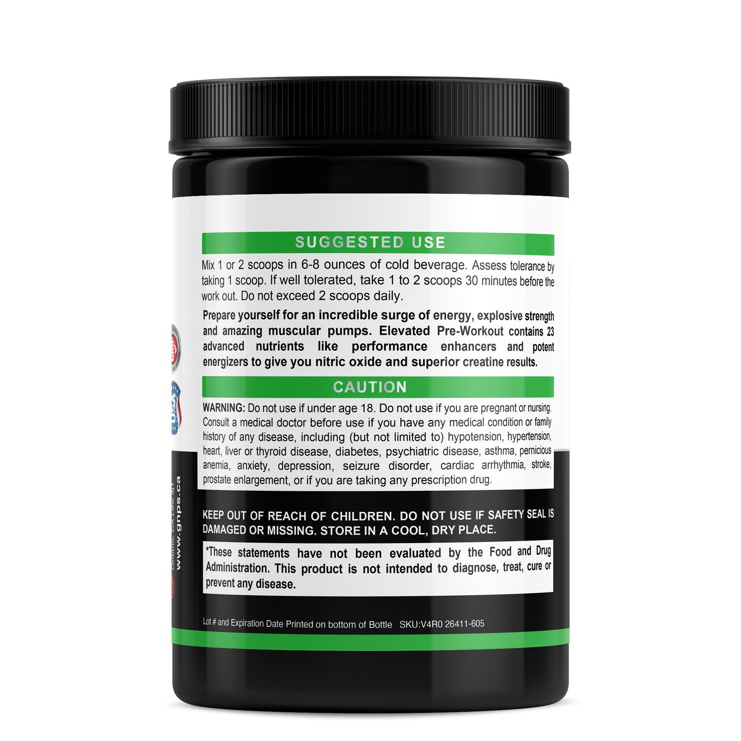 تركيبة نباتية من Nitric Shock Pre-Workout Nutraceuticals، تعزز الطاقة المتفجرة، ومضخات عضلية مذهلة